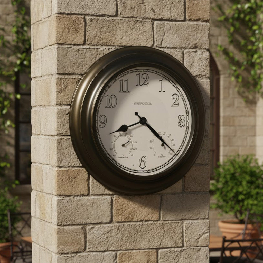 Briar Outdoor Wall Clock