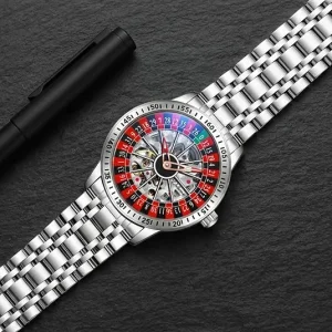 Roulette-Dial Watch with Steel Bracelet — view 5