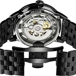 Black and Gold Openwork Watch — view 5
