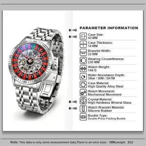 Roulette-Dial Watch with Steel Bracelet — view 4