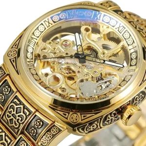 Gold-Tone Openwork Mechanical Watch — view 2