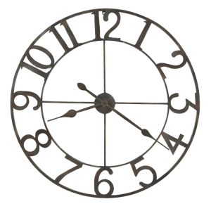 Dark Charcoal Open-Frame Wall Clock — view 2