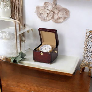Rosewood Box Table Clock — view 2