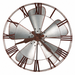 Industrial Fan Wall Clock — view 2