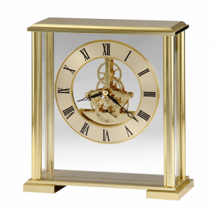 Brass-Finish Table Clock — view 2