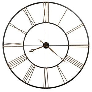 Aged Iron Open-Frame Wall Clock — view 2