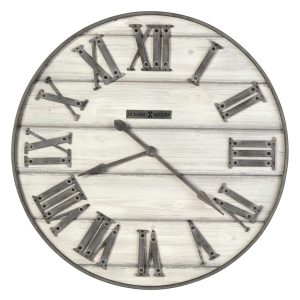 Aged Wood Roman-Numeral Wall Clock
