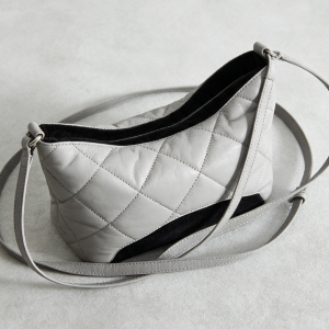 White Quilted Puffer Crossbody