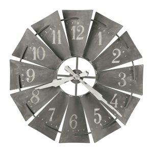 Rustic Windmill Wall Clock — view 2